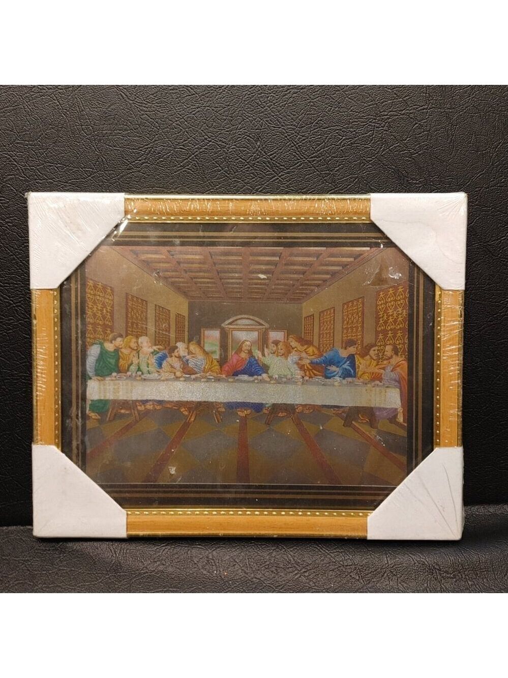 Last Supper Foil Print 8x10" Framed - New